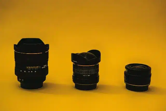 3 camera lenses