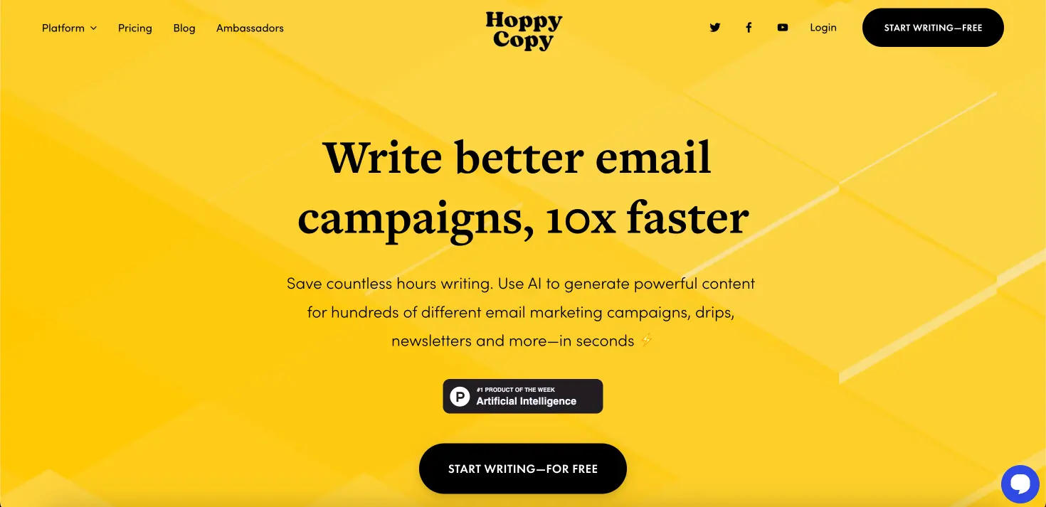 hoppy copy homepage