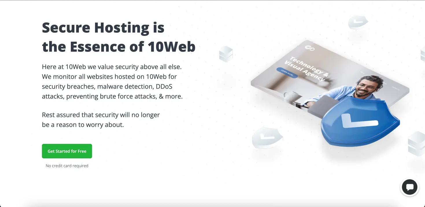 10web IO security feature page