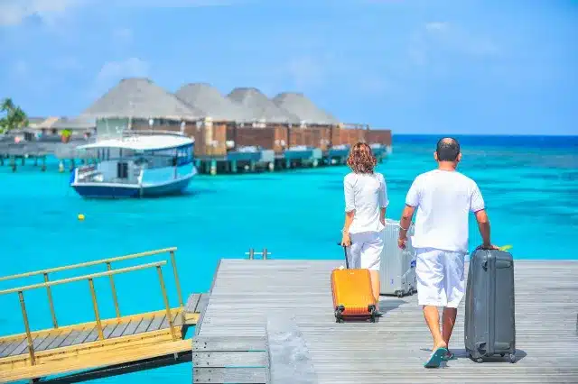 couple at Maldives