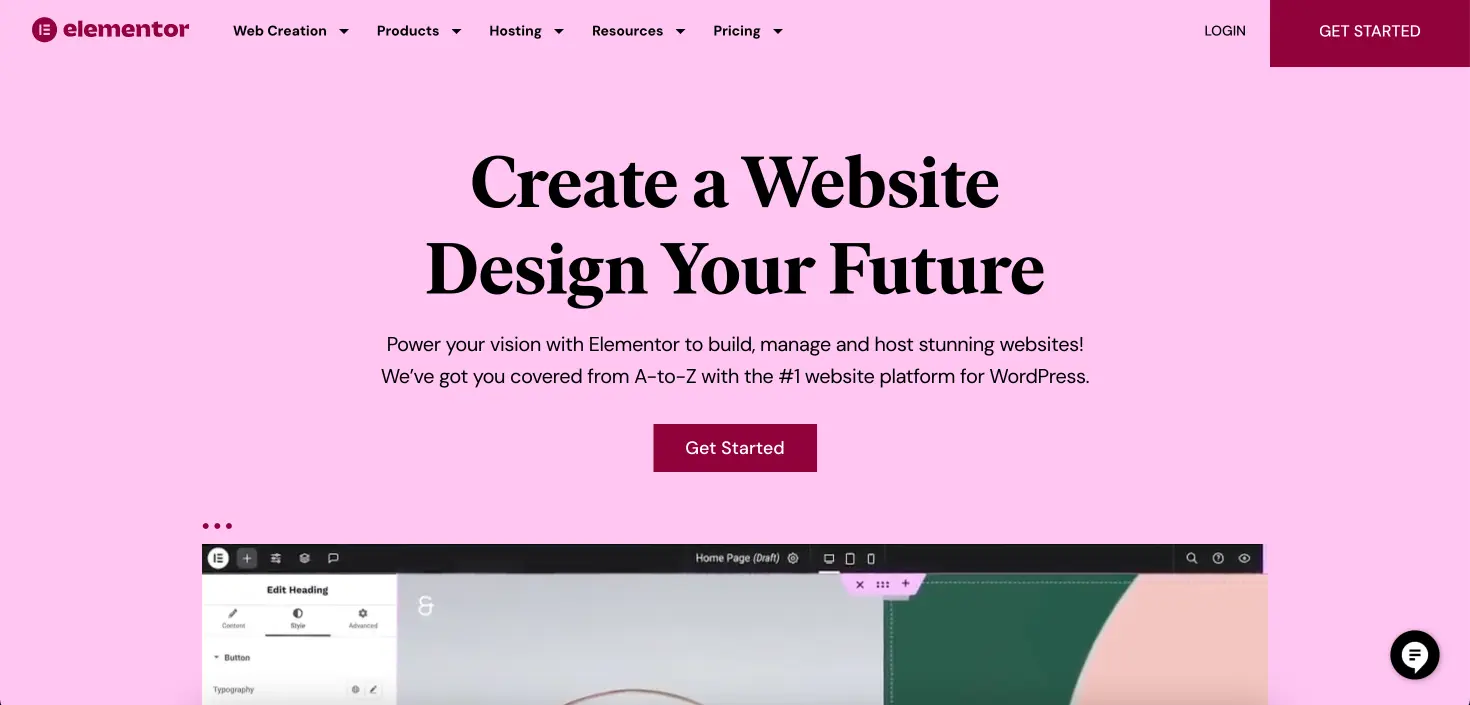 elementor homepage