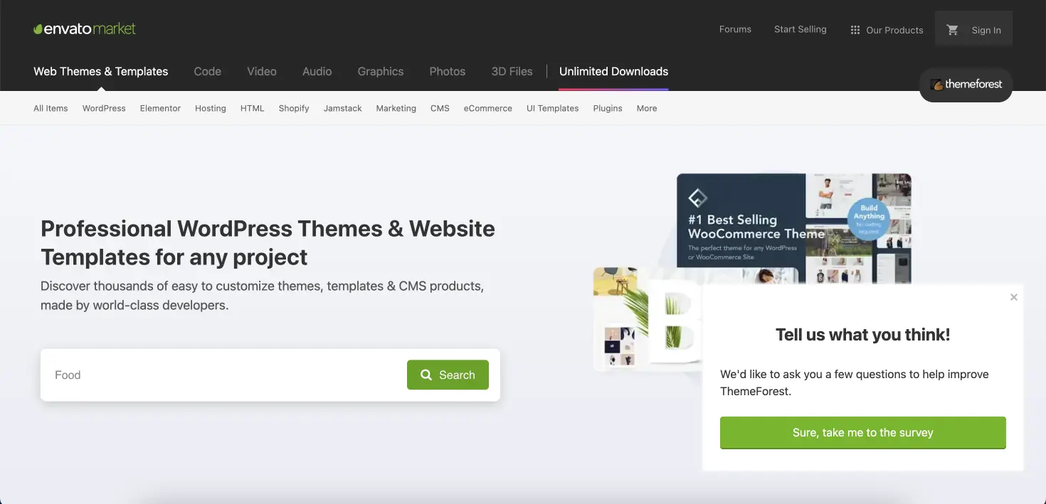 food themeforest