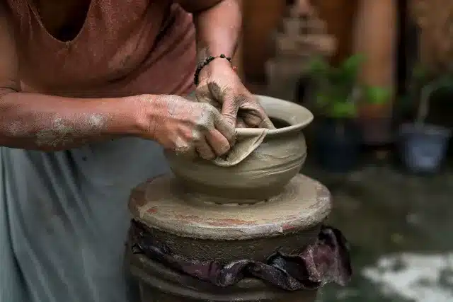 making a bowl